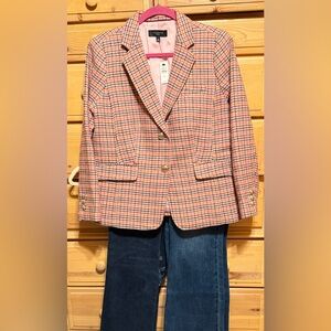 Talbots Petite Multi-Color Plaid Blazer – NWT